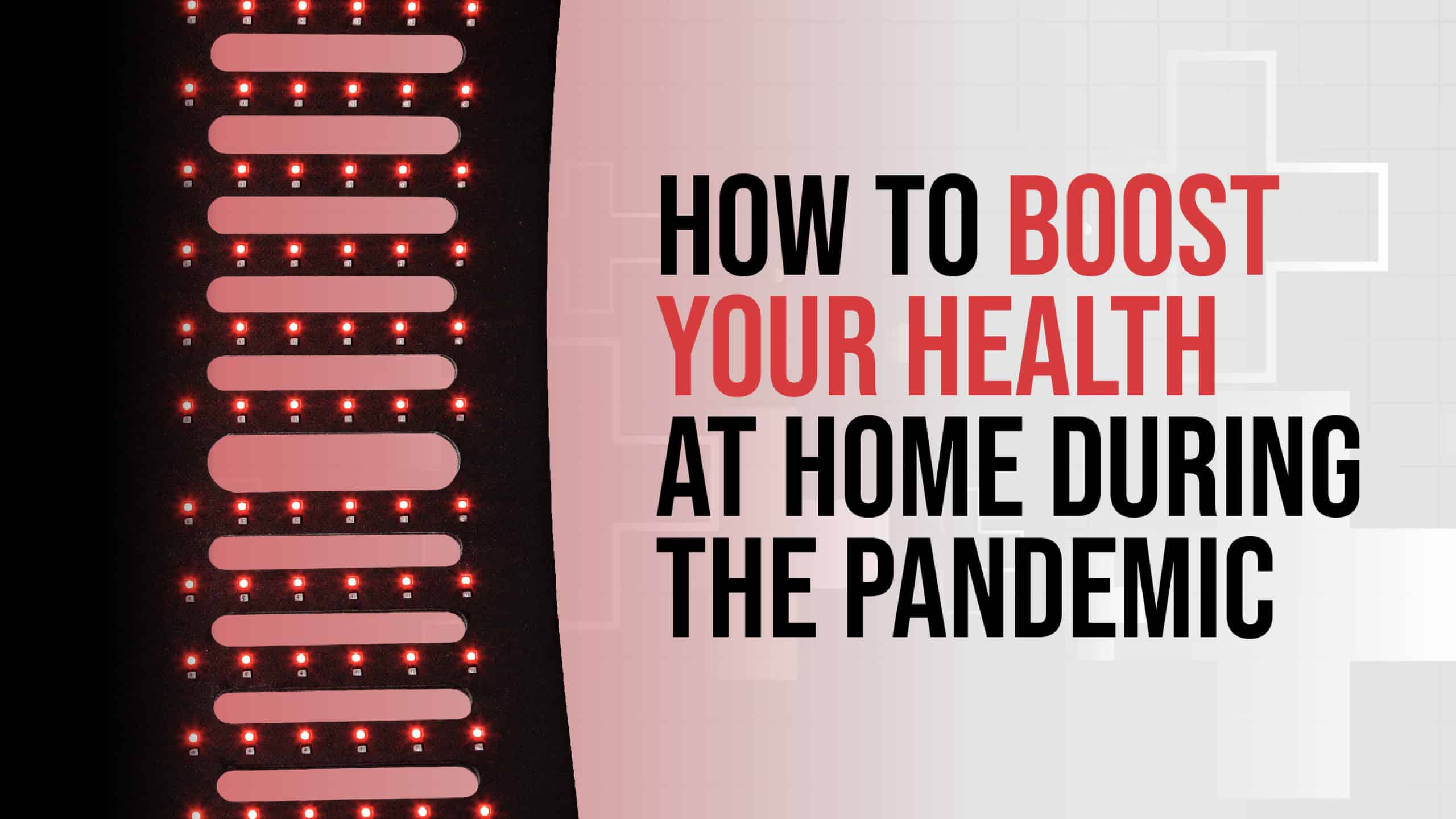 A BodyGaurd device that delivers red light therapy and helps you boost your health at home.